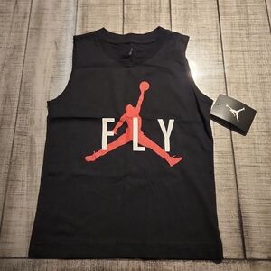 NWT Jordan Black Tank Top with White Jumpman Print